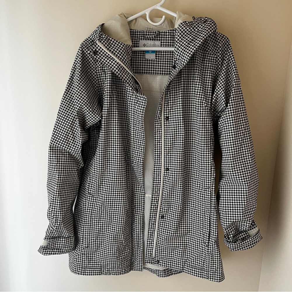 Columbia Houndstooth Raincoat